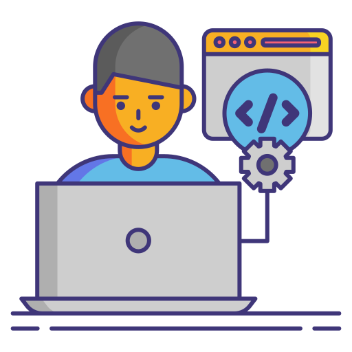 Kids working on laptop